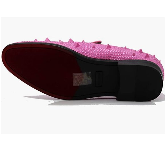 Men\'s Vintage Spike Dress Loafers Slip On Fashion Shoes Classic Tuxedo Dress 24p